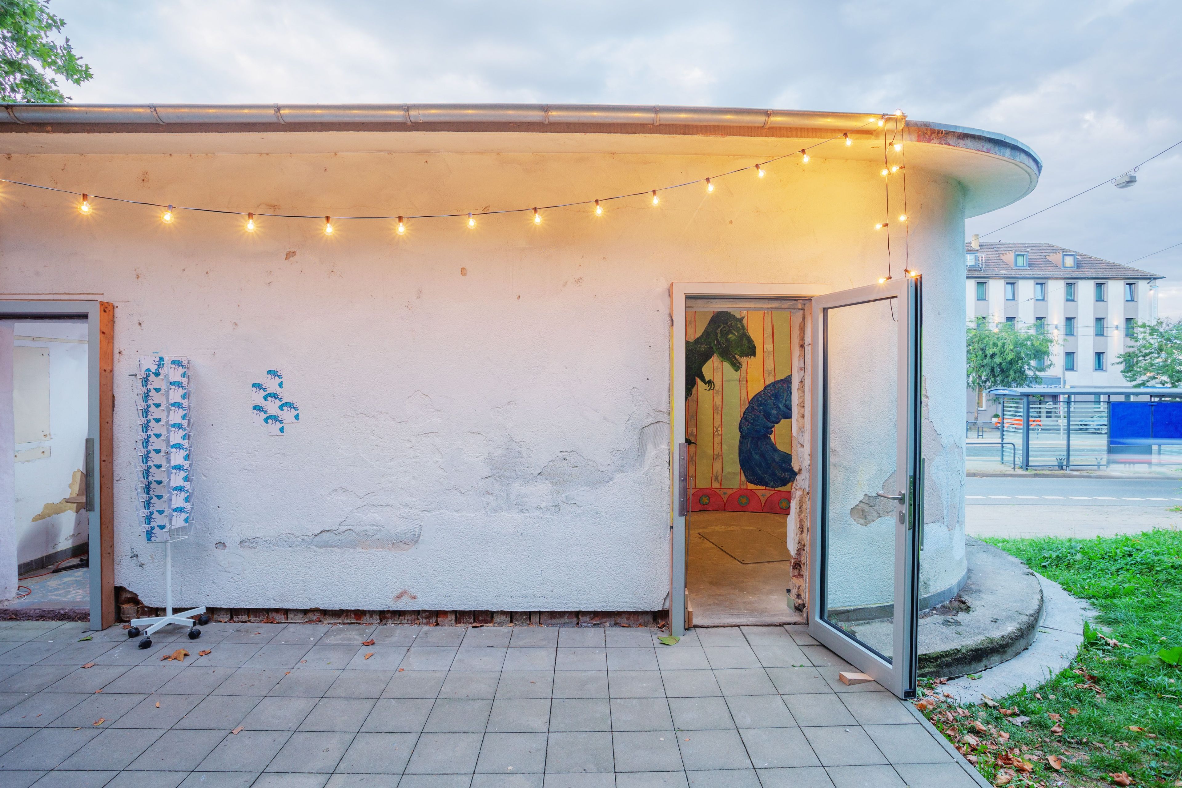 Hinteransicht des Trafohaus